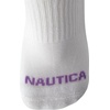 image:imageNautica Womens Quarter Socks  6 Pack Cushioned Moisture Wicking Athletic Quarter Socks for WomenAll White