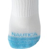 image:imageNautica Womens Quarter Socks  6 Pack Cushioned Moisture Wicking Athletic Quarter Socks for WomenWhite Pink