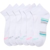 image:imageNautica Womens Quarter Socks  6 Pack Cushioned Moisture Wicking Athletic Quarter Socks for WomenWhiteBlue
