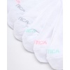 image:imageNautica Womens Quarter Socks  6 Pack Cushioned Moisture Wicking Athletic Quarter Socks for WomenWhiteBlue