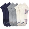 image:imageNautica Womens Quarter Socks  6 Pack Cushioned Moisture Wicking Athletic Quarter Socks for WomenWhiteGreyBlue