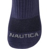 image:imageNautica Womens Quarter Socks  6 Pack Cushioned Moisture Wicking Athletic Quarter Socks for WomenWhiteGreyBlue