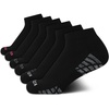 image:imageNautica Womens Quarter Socks  6 Pack Cushioned Athletic Performance Breathable Mesh Womens Ankle Socks Sizes 410All Black