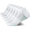 image:imageNautica Womens Quarter Socks  6 Pack Cushioned Athletic Performance Breathable Mesh Womens Ankle Socks Sizes 410All White