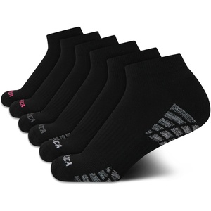 image:imageNautica Womens Quarter Socks  6 Pack Cushioned Athletic Performance Breathable Mesh Womens Ankle Socks Sizes 410All Black