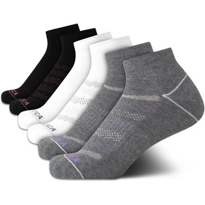 image:imageNautica Womens Quarter Socks  6 Pack Cushioned Athletic Performance Breathable Mesh Womens Ankle Socks Sizes 410BlackWhiteGrey
