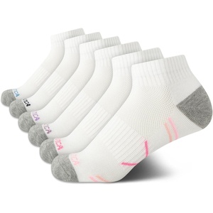 image:imageNautica Womens Quarter Socks  6 Pack Cushioned Athletic Performance Breathable Mesh Womens Ankle Socks Sizes 410Classic White