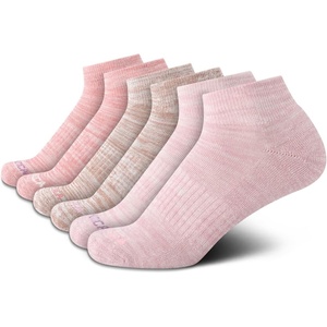 image:imageNautica Womens Quarter Socks  6 Pack Cushioned Athletic Performance Breathable Mesh Womens Ankle Socks Sizes 410Mauve Assorted