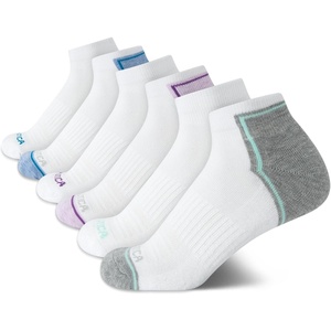 image:imageNautica Womens Quarter Socks  6 Pack Cushioned Athletic Performance Breathable Mesh Womens Ankle Socks Sizes 410White Multi