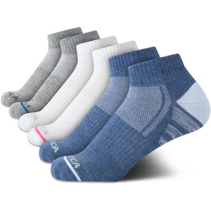 image:imageNautica Womens Quarter Socks  6 Pack Cushioned Moisture Wicking Athletic Quarter Socks for WomenDenim Assorted