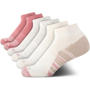 image:imageNautica Womens Quarter Socks  6 Pack Cushioned Moisture Wicking Athletic Quarter Socks for WomenOatmeal Logo