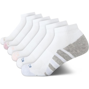 image:imageNautica Womens Quarter Socks  6 Pack Cushioned Moisture Wicking Athletic Quarter Socks for WomenWhite Logo