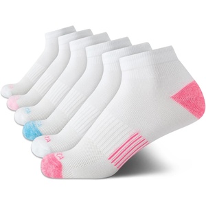 image:imageNautica Womens Quarter Socks  6 Pack Cushioned Moisture Wicking Athletic Quarter Socks for WomenWhite Pink