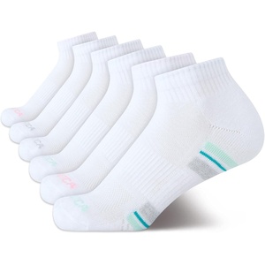 image:imageNautica Womens Quarter Socks  6 Pack Cushioned Moisture Wicking Athletic Quarter Socks for WomenWhiteBlue