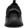 image:imageNautica Kids Running Sneakers  Comfortable Shoes for Boys and Girls  Sizes for Big amp Little Kids LaceUpBungee ManalapinBlack Mono