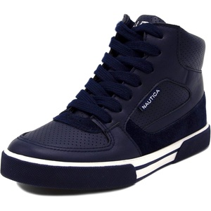 image:imageNAUTICA Kids Boys and Girls High Top Shoe Casual Fashion Basketball Boot Sneakers Big KidLittle Kid Sizes  HorizonNavy