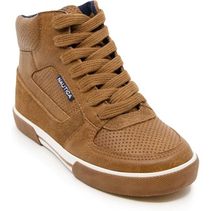 image:imageNAUTICA Kids Boys and Girls High Top Shoe Casual Fashion Basketball Boot Sneakers Big KidLittle Kid Sizes  HorizonTan
