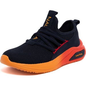 image:imageNautica Kids Athletic SlipOn Sneakers  Comfortable Bungee Running Shoes for Boys and Girls  Stylish and Supportive Footwear for Active Kids Big KidLittle KidToddlerNavy Red Orange