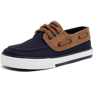 image:imageNautica Kids Casual Boat Shoe Loafers  School Shoes for Boys ToddlerLittle KidBig KidNavy Cognac