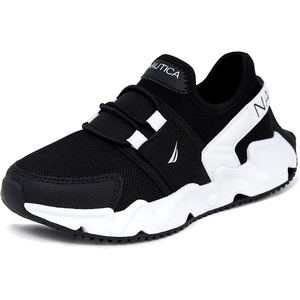 image:imageNautica Kids Running Sneakers  Comfortable Shoes for Boys and Girls  Sizes for Big amp Little Kids LaceUpBungee ManalapinBlack Whitemikyle
