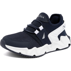 image:imageNautica Kids Running Sneakers  Comfortable Shoes for Boys and Girls  Sizes for Big amp Little Kids LaceUpBungee ManalapinNavy Whitemikyle
