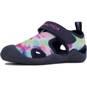 image:imageNautica Kids Water Shoes for Boys Girls Toddler Quick Dry Swim Shoes Aqua Socks Beach Pool Closed Toe Barefoot Summer Watershoes for Toddlers Size 512Multi Tie Dye Navy