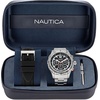image:imageNautica Mens Stainless Steel Bracelet amp Black Silicone Strap Watch Model NAPNSS405