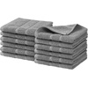 image:imageNautica  Bathroom Towels Soft Cotton Washcloth Bath amp Hand Towel Set Highly Absorbent amp Quick Dry Zero Twist Set of 6 College Dorm Room Essentials Oceane Dark GreyOceane Grey