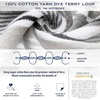 image:imageNautica  Bathroom Towels Soft Plush Washcloth Bath amp Hand Towel Set Highly Absorbent Yarn Dyed Terry Cotton Set of 6 College Dorm Room Essentials Belle Castle BlueSignature Grey