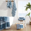 image:imageNautica  Bathroom Towels Soft Plush Washcloth Bath amp Hand Towel Set Highly Absorbent Yarn Dyed Terry Cotton Set of 6 College Dorm Room Essentials Belle Castle BlueCruise Along Blue