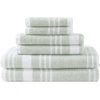 image:imageNautica  Bathroom Towels Soft Plush Washcloth Bath amp Hand Towel Set Highly Absorbent Yarn Dyed Terry Cotton Set of 6 College Dorm Room Essentials Belle Castle BlueWindward Green