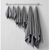 image:imageNautica  Bathroom Towels Soft Plush Washcloth Bath amp Hand Towel Set Highly Absorbent Yarn Dyed Terry Cotton Set of 6 College Dorm Room Essentials Belle Castle BlueSignature Grey