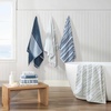 image:imageNautica  Bathroom Towels Soft Plush Washcloth Bath amp Hand Towel Set Highly Absorbent Yarn Dyed Terry Cotton Set of 6 College Dorm Room Essentials Belle Castle BlueCruise Along Blue