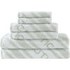 image:imageNautica  Bathroom Towels Soft Plush Washcloth Bath amp Hand Towel Set Highly Absorbent Yarn Dyed Terry Cotton Set of 6 College Dorm Room Essentials Belle Castle BlueMinera Green