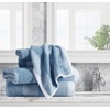 image:imageNautica  Bathroom Towels Soft Plush Washcloth Bath amp Hand Towel Set Highly Absorbent Yarn Dyed Terry Cotton Set of 6 College Dorm Room Essentials Belle Castle BlueOak Lake Blue