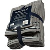 image:imageNautica  Bathroom Towels Soft Plush Washcloth Bath amp Hand Towel Set Highly Absorbent Yarn Dyed Terry Cotton Set of 6 College Dorm Room Essentials Belle Castle BlueSignature Grey