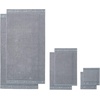 image:imageNautica  Bathroom Towels Soft Plush Washcloth Bath amp Hand Towel Set Highly Absorbent Yarn Dyed Terry Cotton Set of 6 College Dorm Room Essentials Belle Castle BlueSignature Grey