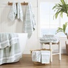 image:imageNautica  Bathroom Towels Soft Plush Washcloth Bath amp Hand Towel Set Highly Absorbent Yarn Dyed Terry Cotton Set of 6 College Dorm Room Essentials Belle Castle BlueMinera Green