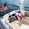 image:imageNautica  Decorative Pillow Soft amp Plush Printed Throw Pillow Square Pillow for Bed or Couch Sailor Stripe Blue 18 x 18Anchor Loop Blue