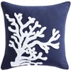 image:imageNautica  Decorative Pillow Soft amp Plush Printed Throw Pillow Square Pillow for Bed or Couch Sailor Stripe Blue 18 x 18Coral Blue