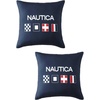 image:imageNautica  Decorative Pillow Soft amp Plush Printed Throw Pillow Square Pillow for Bed or Couch Sailor Stripe Blue 18 x 18Flag Blue