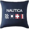 image:imageNautica  Decorative Pillow Soft amp Plush Printed Throw Pillow Square Pillow for Bed or Couch Sailor Stripe Blue 18 x 18Flag Blue