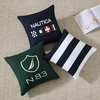 image:imageNautica  Decorative Pillow Soft amp Plush Printed Throw Pillow Square Pillow for Bed or Couch Sailor Stripe Blue 18 x 18N83 Boat Green