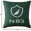 image:imageNautica  Decorative Pillow Soft amp Plush Printed Throw Pillow Square Pillow for Bed or Couch Sailor Stripe Blue 18 x 18N83 Boat Green