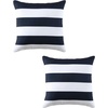 image:imageNautica  Decorative Pillow Soft amp Plush Printed Throw Pillow Square Pillow for Bed or Couch Sailor Stripe Blue 18 x 18Sailor Stripe Blue