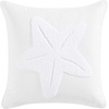 image:imageNautica  Decorative Pillow Soft amp Plush Printed Throw Pillow Square Pillow for Bed or Couch Sailor Stripe Blue 18 x 18Starfish Loop White