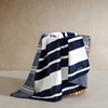 image:imageNautica  Fleece Throw Blanket for Couch 50x70 Ultra Soft Reversible Plush Blanket Lightweight Printed Throw Americana Decor Perfect for Sofa Bed Living Room BlueVaraderoCraver Stripe Blue
