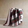 image:imageNautica  Fleece Throw Blanket for Couch 50x70 Ultra Soft Reversible Plush Blanket Lightweight Printed Throw Americana Decor Perfect for Sofa Bed Living Room BlueHillcrest PlaidSailor Stripe Red
