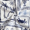 image:imageNautica  Fleece Throw Blanket for Couch 50x70 Ultra Soft Reversible Plush Blanket Lightweight Printed Throw Americana Decor Perfect for Sofa Bed Living Room BlueBeach CollagePenny Pinstripe Blue