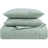 image:imageNautica  Queen Comforter Set Soft amp Reversible Bedding with an Embossed Texture 8Piece Bonus Bed Set with Matching Bed Sheets Shams Pillowcases amp Plush Throw Broken Lines GreenBroken Lines Green